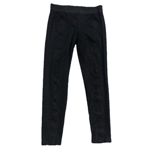 INC International Concepts Black High Rise Pull On Ankle Leggings Black Solid 8 - Picture 1 of 7